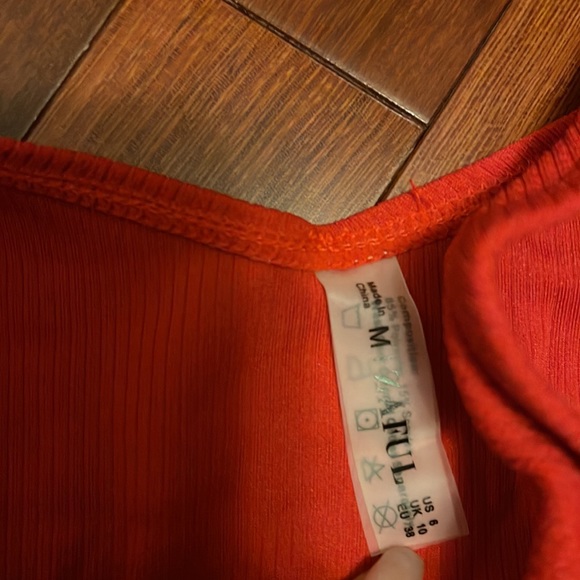 Red- Strapless Bandeau Bikini Set - Picture 5 of 7